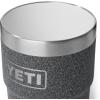 YETI Rambler 8 oz Insulated Coffee Mug with Lid – Stackable Double-Wall Vacuum Insulated Coffee Cup – DuraSip Ceramic Lining – Barista-Friendly Design – Stainless Steel – Dishwasher Safe(Black Stone)