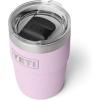 YETI Rambler 8 oz Insulated Coffee Mug with Lid – Stackable Double-Wall Vacuum Insulated Coffee Cup – DuraSip Ceramic Lining – Barista-Friendly Design – Stainless Steel – Dishwasher Safe(Cherry Blossom)