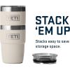 YETI Rambler 8 oz Insulated Coffee Mug with Lid – Stackable Double-Wall Vacuum Insulated Coffee Cup – DuraSip Ceramic Lining – Barista-Friendly Design – Stainless Steel – Dishwasher Safe(Cape Taupe)