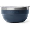YETI Rambler Bowl, Vacuum Insulated, Stackable and Nestable Stainless Steel Bowl with Lid, 2 Quart, Navy(Navy)