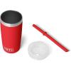YETI Rambler Jr. 10 Oz Tumbler with Silicone Straw Lid(Rescue Red)