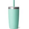 YETI Rambler Jr. 10 Oz Tumbler with Silicone Straw Lid(Seafoam)
