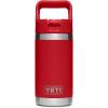 YETI Rambler Jr. 12 oz Kids Bottle, with Straw Cap(Rescue Red)