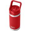 YETI Rambler Jr. 12 oz Kids Bottle, with Straw Cap(Rescue Red)