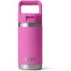 YETI Rambler Jr. 12 oz Kids Bottle, with Straw Cap(Wildflower Fuchsia)