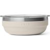 YETI Rambler Low Bowl, Vacuum Insulated, Stackable and Nestable Stainless Steel Bowl with Lid, 1.6 Quart, Cape Taupe(Cape Taupe)