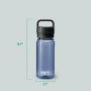 YETI Yonder Water Bottle with Yonder Chug Cap, Lightweight, Leakproof and BPA-Free(Navy)