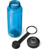 YETI Yonder Water Bottle with Yonder Tether Cap, Lightweight, Leakproof and BPA-Free(Big Wave Blue)