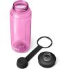 YETI Yonder Water Bottle with Yonder Tether Cap, Lightweight, Leakproof and BPA-Free(Power Pink)