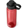 YETI Yonder Water Bottle with Yonder Tether Cap, Lightweight, Leakproof and BPA-Free(Rescue Red)
