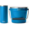 YETI Big Wave Blue Rambler Beverage Set, (1) Wine Chiller, and (1) Beverage Bucket