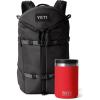 YETI Black Ranchero Backpack 22L, All-Day Utility Pack, Structured and Durable with Rambler 16 oz Food Jar, Vacuum Insulated, Stainless Steel, With Airtight Lid, Rescue Red