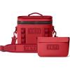 YETI Hopper Flip 8 Portable Cooler with Sidekick Dry 3L Gear Case, Rescue Red