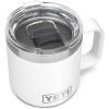 YETI Rambler 10 oz Stackable Mug, Vacuum Insulated, Stainless Steel with MagSlider Lid, White(White)