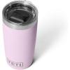 YETI Rambler 10 oz Tumbler, Stainless Steel, Vacuum Insulated with MagSlider Lid, White(Cherry Blossom – Textured)