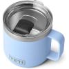 YETI Rambler 14 oz Stackable Mug, Vacuum Insulated, Stainless Steel with MagSlider Lid(Big Sky Blue)