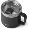 YETI Rambler 14 oz Stackable Mug, Vacuum Insulated, Stainless Steel with MagSlider Lid(Black)