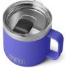 YETI Rambler 14 oz Stackable Mug, Vacuum Insulated, Stainless Steel with MagSlider Lid(Ultramarine Violet)