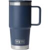 YETI Rambler 20 oz Travel Mug with Flip Straw Lid – Stainless Steel, Vacuum Insulated, Leakproof, Cup Holder Friendly(Navy)