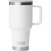 YETI Rambler 30 oz Travel Mug with Flip Straw Lid – Stainless Steel, Vacuum Insulated, Leakproof, Cup Holder Friendly(White)