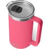 YETI Rambler 34 oz Pitcher, Vacuum Insulated, Stainless Steel with MagSlider Lid, Navy(Tropical Pink)