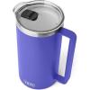 YETI Rambler 34 oz Pitcher, Vacuum Insulated, Stainless Steel with MagSlider Lid, Navy(Ultramarine Violet)