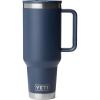 YETI Rambler 40 oz Travel Mug with Flip Straw Lid – Stainless Steel, Vacuum Insulated, Leakproof, Cup Holder Friendly(Navy)