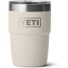 YETI Rambler 8 oz Insulated Coffee Mug with Lid – Stackable Double-Wall Vacuum Insulated Coffee Cup – DuraSip Ceramic Lining – Barista-Friendly Design – Stainless Steel – Dishwasher Safe(Cape Taupe)