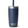 YETI Rambler Jr. 10 Oz Tumbler with Silicone Straw Lid(Navy)