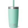 YETI Rambler Jr. 10 Oz Tumbler with Silicone Straw Lid(Seafoam)