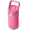 YETI Rambler Jr. 12 oz Kids Bottle, with Straw Cap(Harbor Pink)
