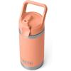 YETI Rambler Jr. 12 oz Kids Bottle, with Straw Cap(Lowcountry Peach)