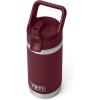 YETI Rambler Jr. 12 oz Kids Bottle, with Straw Cap(Wild Vine Red)