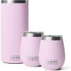YETI Rambler Wine Chiller, (2) Rambler 10 oz Wine Tumbler, Vacuum Insulated, Stainless Steel with MagSlider Lid, Cherry Blossom