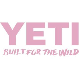YETI Built for The Wild Window Decal(Pink)