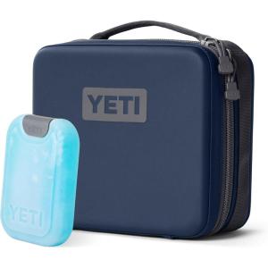 YETI Daytrip 3L Insulated Soft Cooler Lunch Box, Navy and Small ICE Sheet Refreezable Reusable Cooler Ice Pack