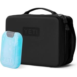 YETI Daytrip 5L Insulated Soft Cooler Lunch Box, Black and Small ICE Sheet Refreezable Reusable Cooler Ice Pack