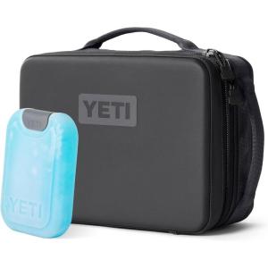 YETI Daytrip 5L Insulated Soft Cooler Lunch Box, Charcoal and Small ICE Sheet Refreezable Reusable Cooler Ice Pack
