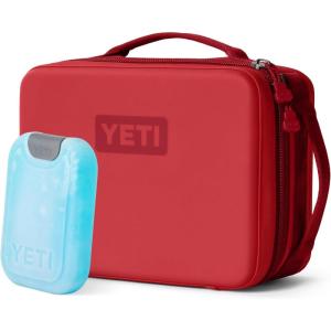 YETI Daytrip 5L Insulated Soft Cooler Lunch Box, Rescue Red and Small ICE Sheet Refreezable Reusable Cooler Ice Pack