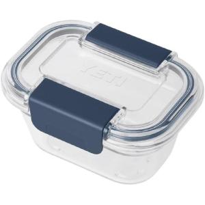YETI Plastic Food Storage Container, BPA Free, Locking & Airtight Lid, Microwave, Freezer, and Dishwasher Safe, Leak-Proof, Cooler and Thin Ice Compatible(Navy – Small)