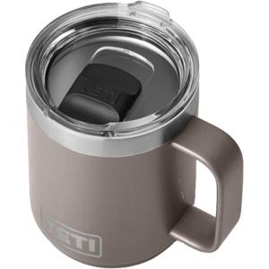 YETI Rambler 10 oz Stackable Mug, Vacuum Insulated, Stainless Steel with MagSlider Lid, White(Sharptail Taupe)