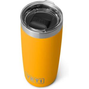 YETI Rambler 10 oz Tumbler, Stainless Steel, Vacuum Insulated with MagSlider Lid, White(Beekeeper)