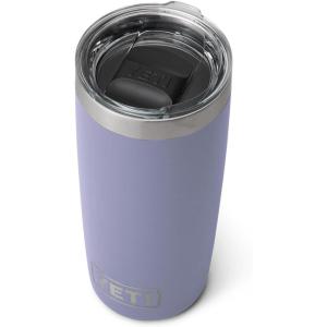 YETI Rambler 10 oz Tumbler, Stainless Steel, Vacuum Insulated with MagSlider Lid, White(Cosmic Lilac)