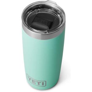 YETI Rambler 10 oz Tumbler, Stainless Steel, Vacuum Insulated with MagSlider Lid, White(Seafoam)