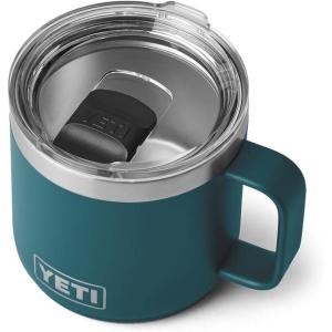 YETI Rambler 14 oz Stackable Mug, Vacuum Insulated, Stainless Steel with MagSlider Lid(Agave Teal)
