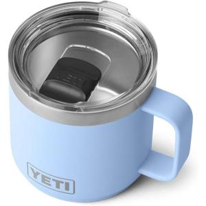 YETI Rambler 14 oz Stackable Mug, Vacuum Insulated, Stainless Steel with MagSlider Lid(Big Sky Blue)