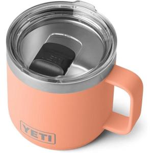 YETI Rambler 14 oz Stackable Mug, Vacuum Insulated, Stainless Steel with MagSlider Lid(Lowcountry Peach)