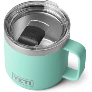 YETI Rambler 14 oz Stackable Mug, Vacuum Insulated, Stainless Steel with MagSlider Lid(Seafoam)