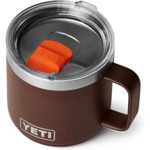 YETI Rambler 14 oz Stackable Mug, Vacuum Insulated, Stainless Steel with MagSlider Lid(Wetlands Brown)