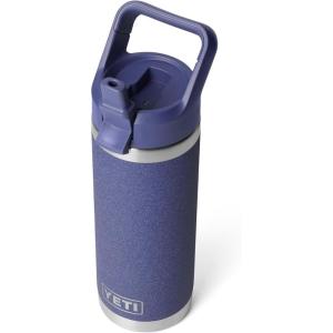 YETI Rambler 18 oz Bottle, Vacuum Insulated, Stainless Steel with Straw Cap, Moon Dust(Moon Dust – Textured)